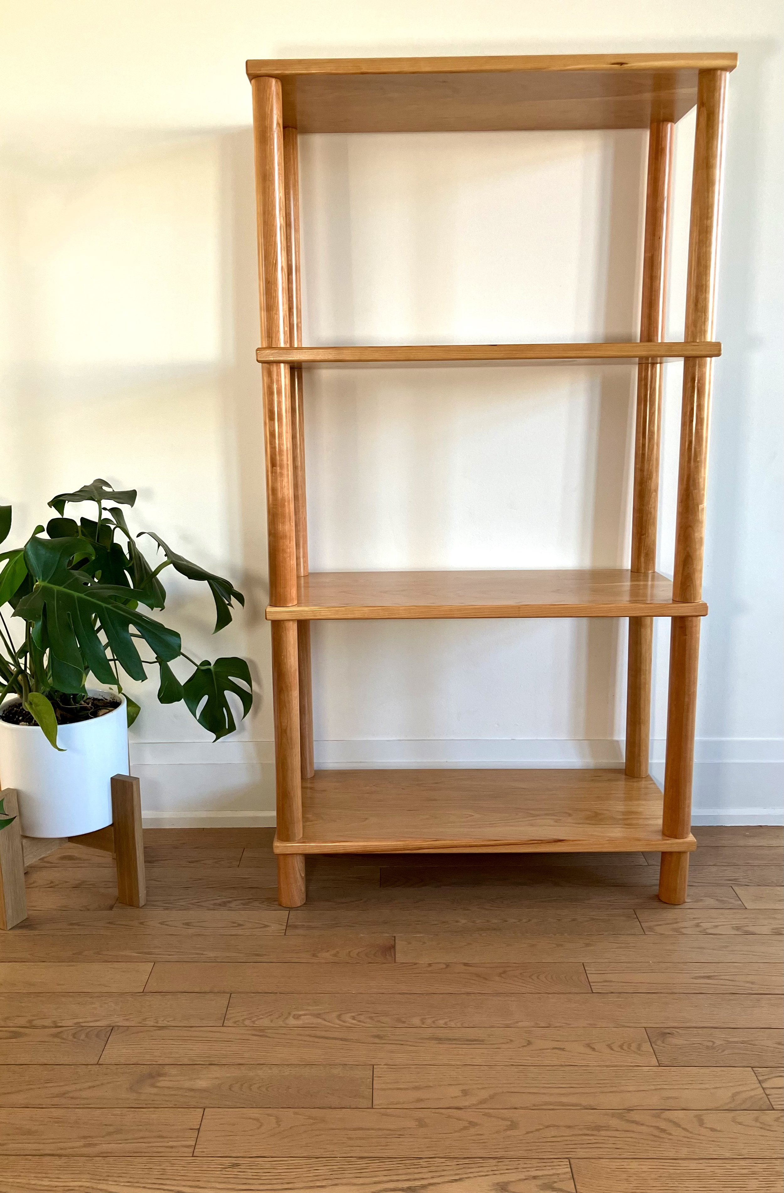 Cherry Etagere Bookcase