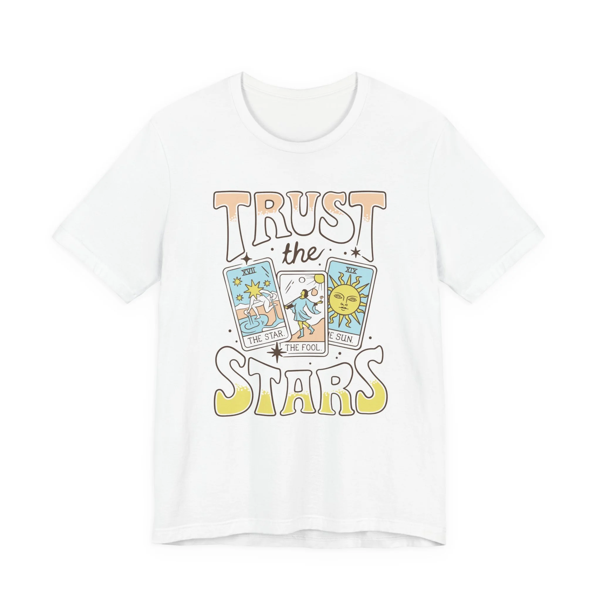 Trust the Stars Tarot Tee — Astrological Tarot Graphic T-Shirt
