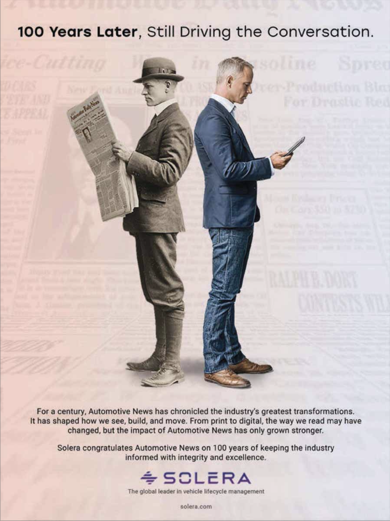  At its core, the idea is simple:  a century of how we consume information, visualized in one moment.  The back-to-back composition does the heavy lifting. One figure represents the past—grounded, tactile, deliberate. The other represents the present
