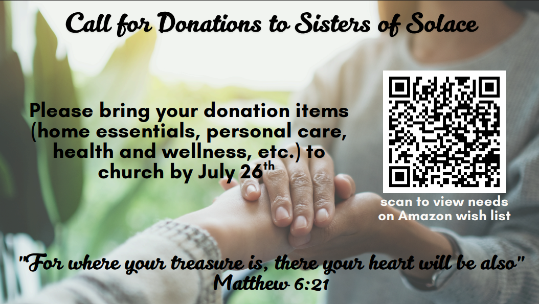 Sister's of Solace Donation Drive