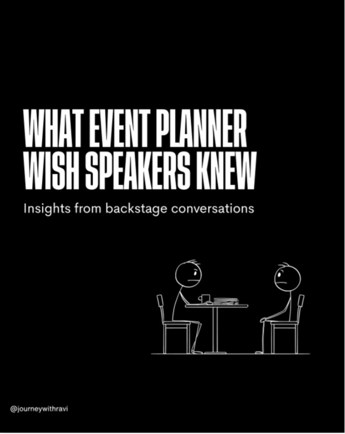 What Event Planners Wish Speakers Knew…