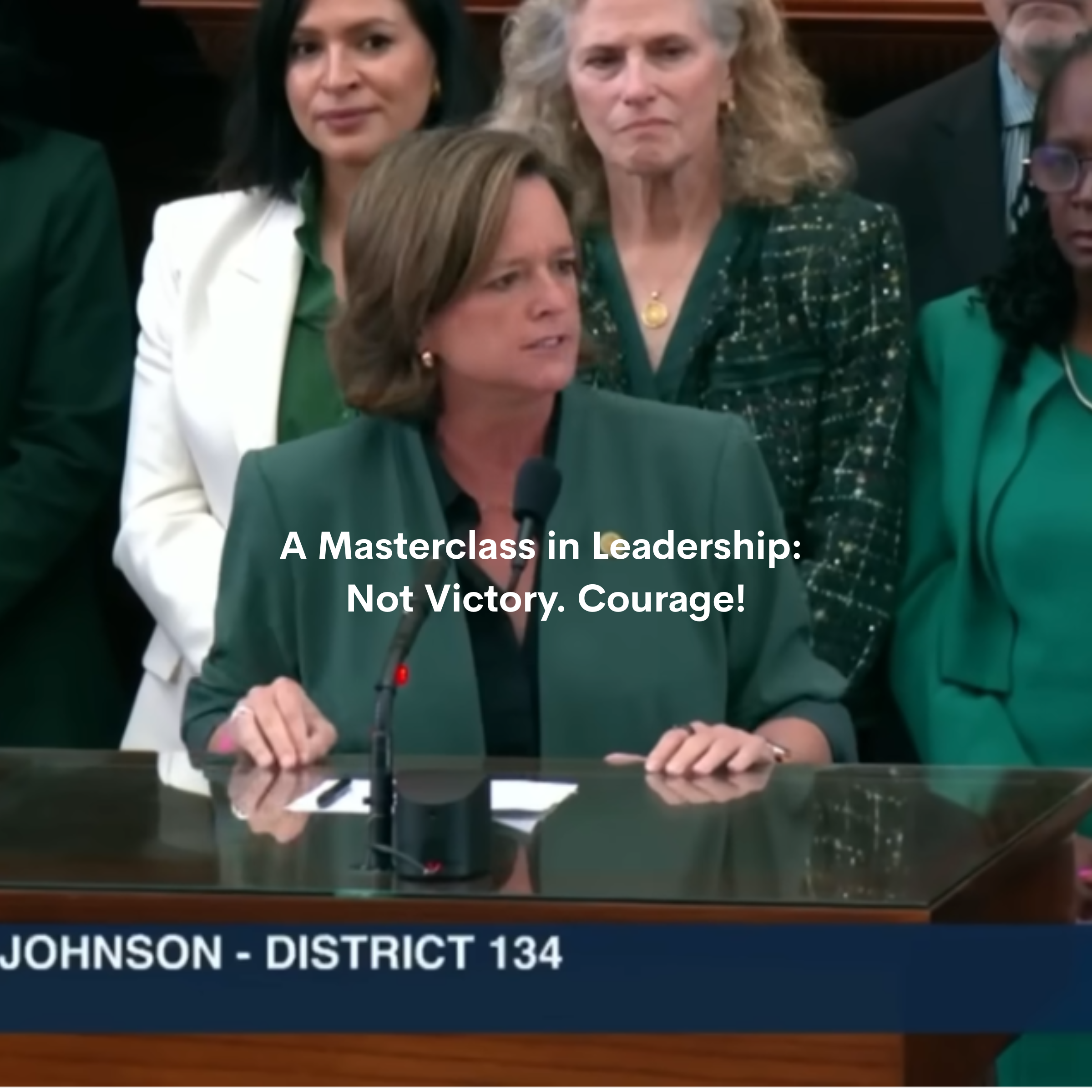 A Masterclass in Leadership” Not Victory. Courage!