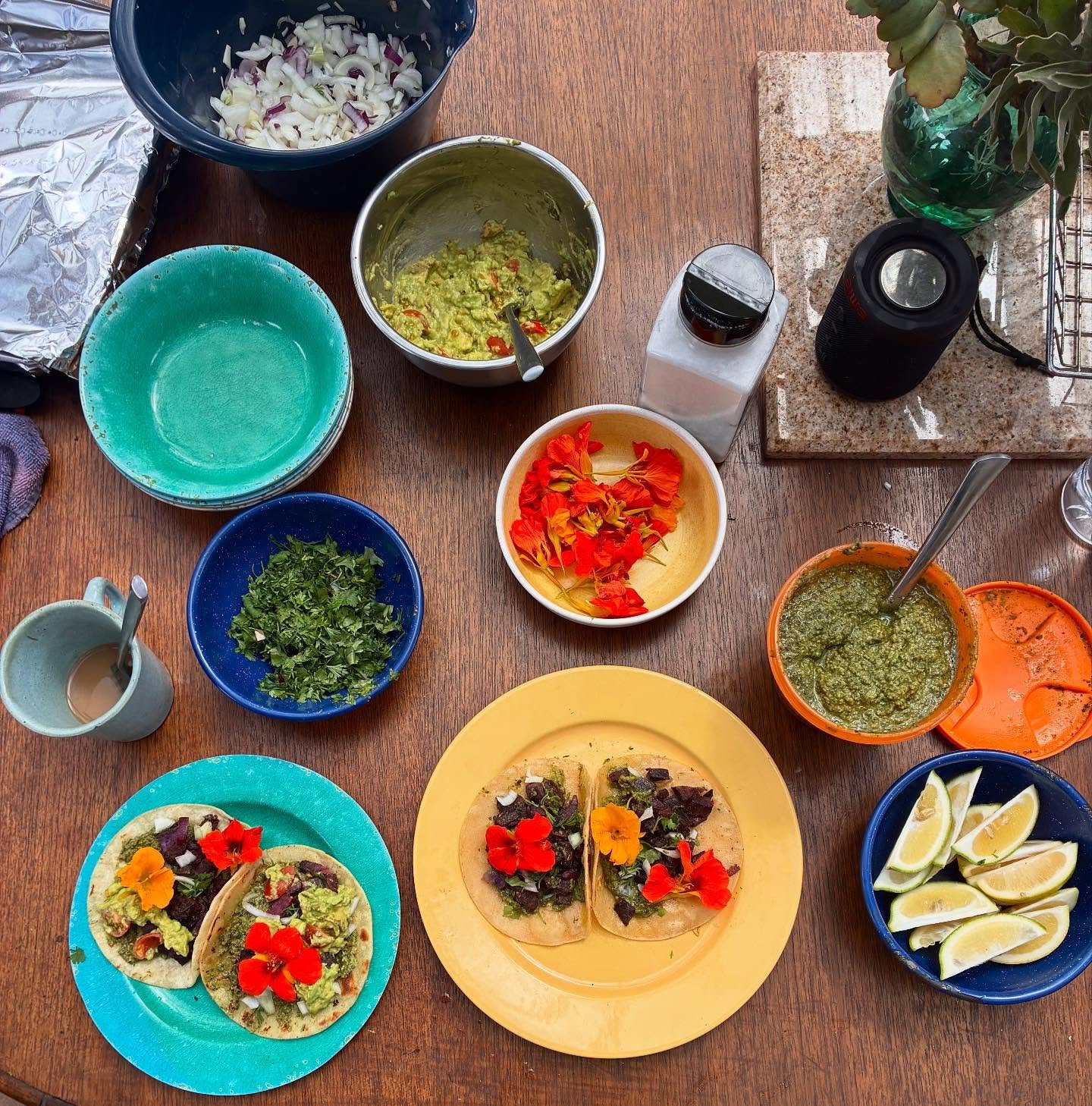 A few farm pics!! Including group meal made by @blossomvanarmstrong !! Our first lambs were born this year by vanilla and we have a new shower floor at the doghouse cut by @cori.est.1998