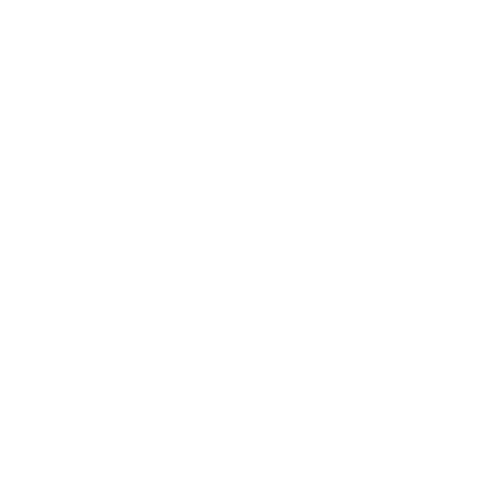 Logo for Little Moons Mochi Ice Cream with white text on a black background