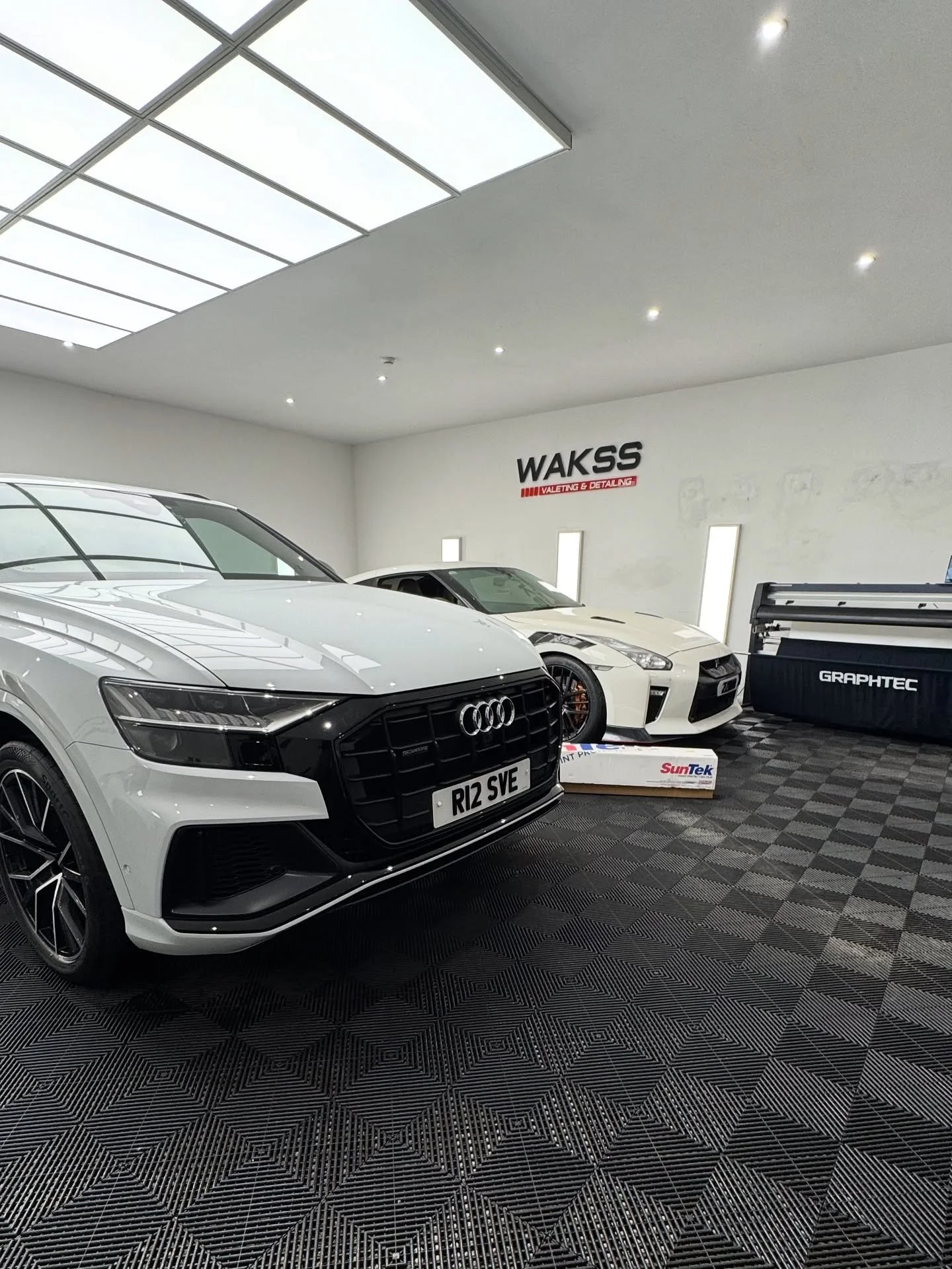 Audi Q8 front end ppf applied for the ultimate protection 

Offering you the best in Car Care 

-Valeting
-Detailing
-PPF (paint protection film)
-Ceramic Coatings
-Alloy refurbishment
-Window tints
-Calliper refurbishment

Suntek approved PPF Instal