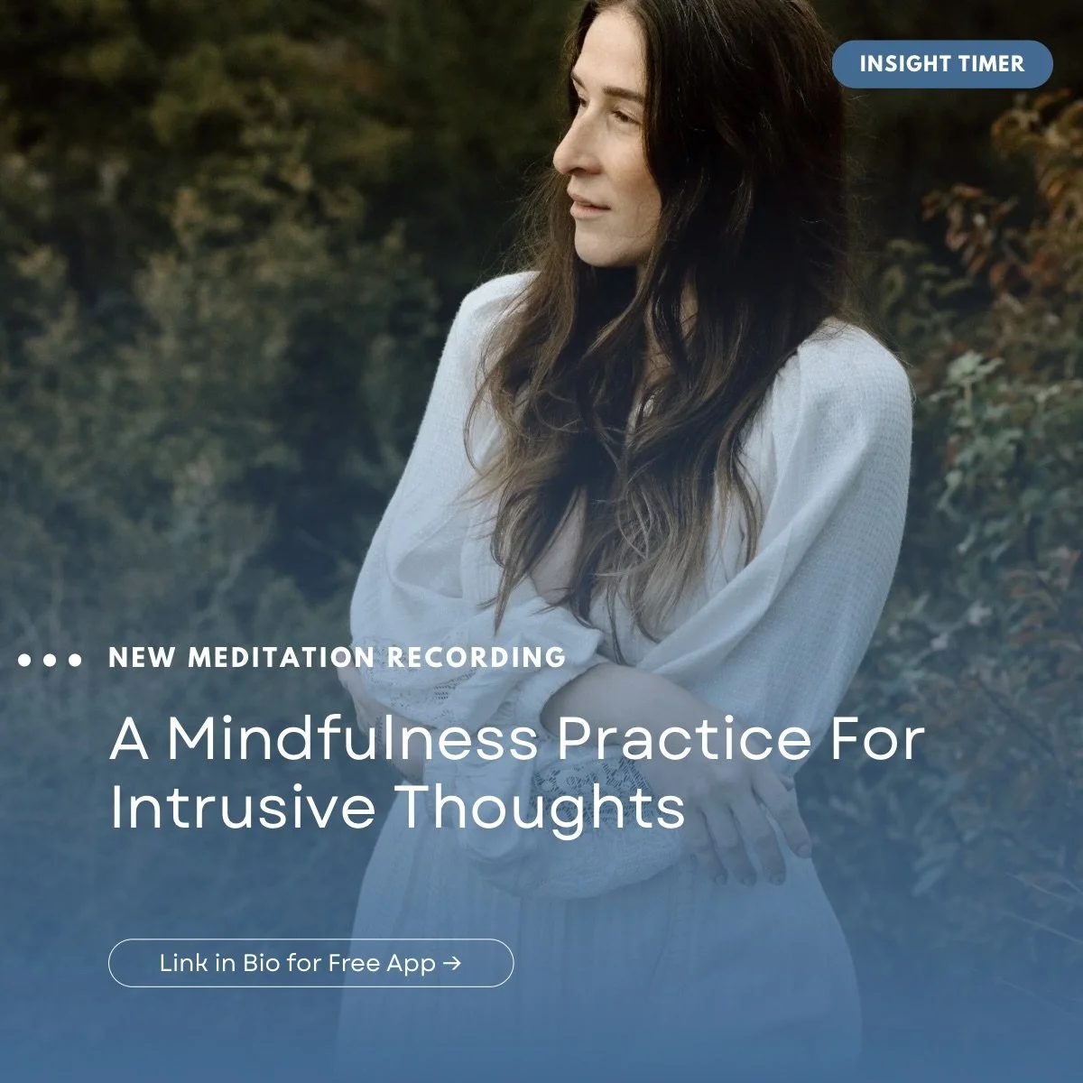 Happy to announce a new guided meditation and journaling practice for dealing with intrusive thoughts 💭 📚 📿 

My approach to navigating rumination and overthinking is the opposite of what we&rsquo;re often told, which is to distract ourselves or r