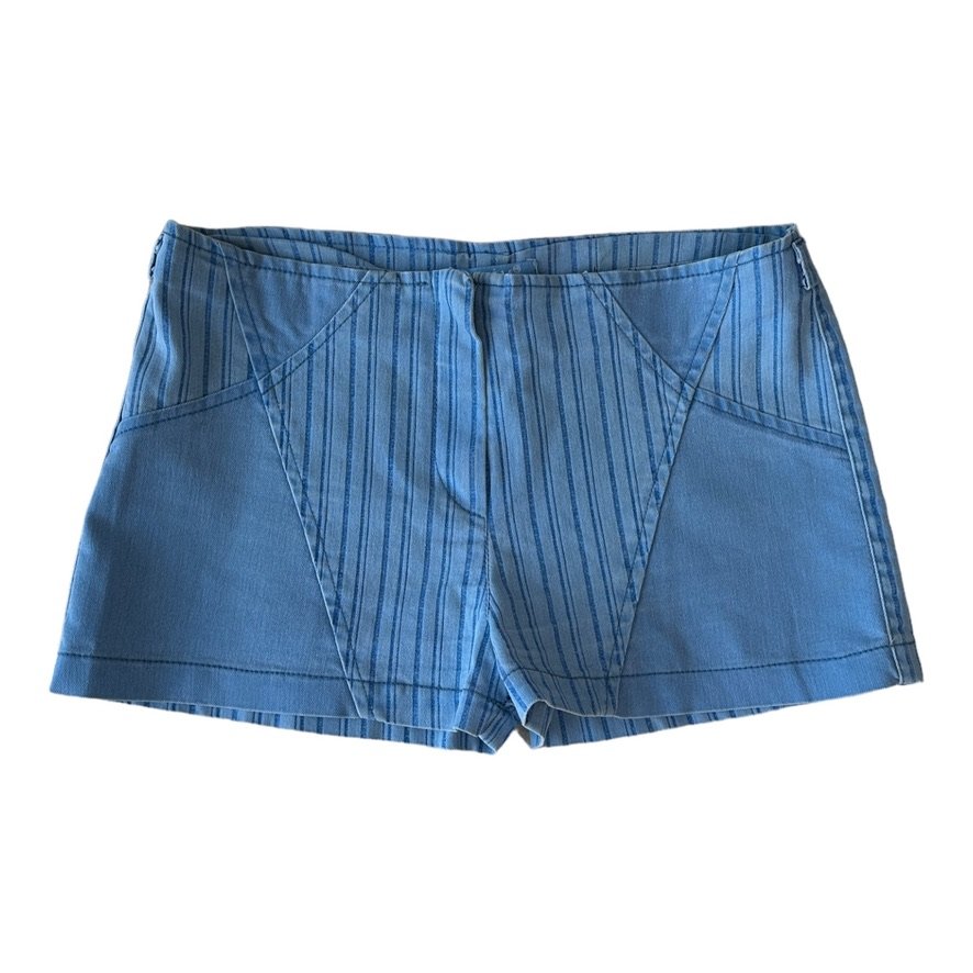 Vintage Ekim Blue Cotton Shorts