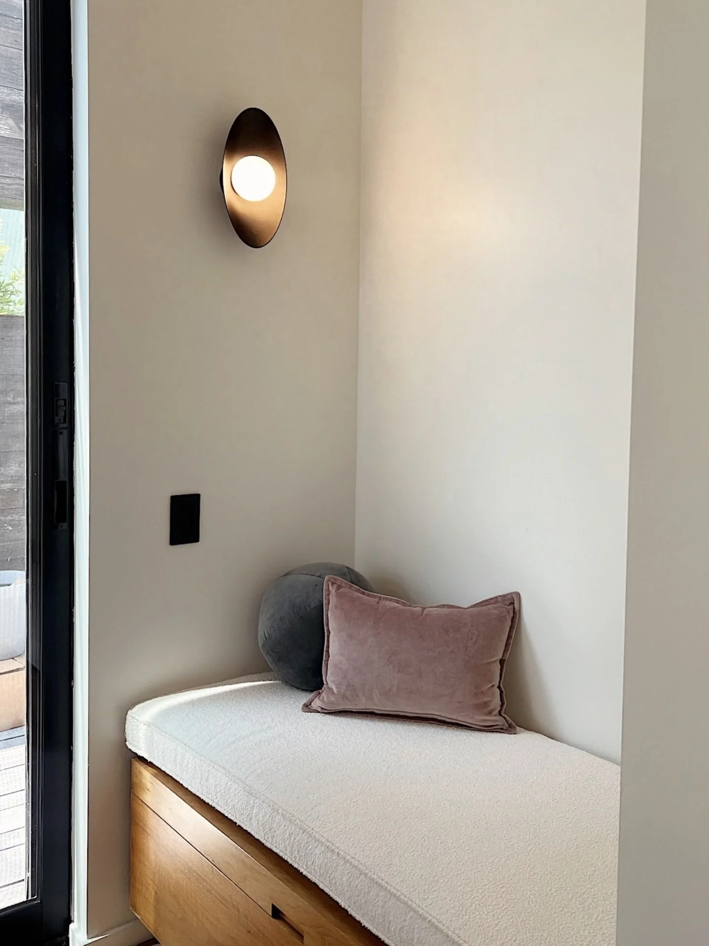Before vs After &mdash; swipe to see the before 👉🏻 

This little nursery nook got a sweet refresh. What was once a tired, worn, and outdated cushion is now a structured, foam-filled bench cushion, making the space not only cute but also extra cozy.