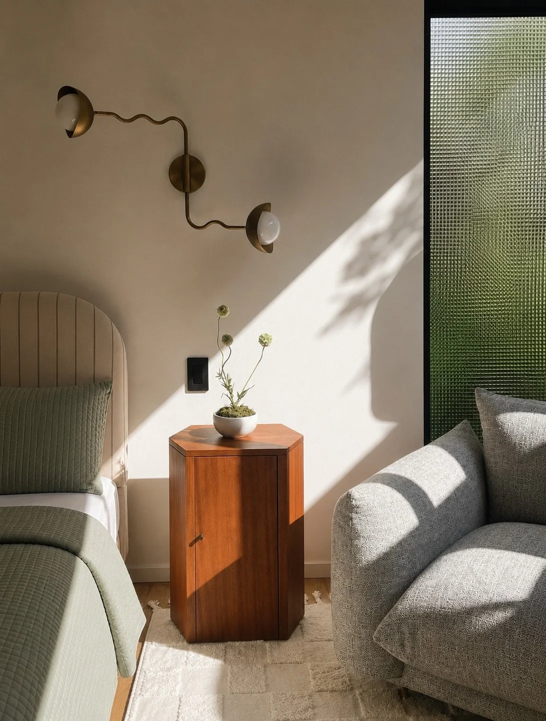 A space we designed to grow with the little one. 🩰💫🤍🦢🧸 Soft light, curated art, and layered textures come together to create a room that&rsquo;s playful, a little unexpected, and timeless.

#OCinteriordesigner #thegrovehouseproject #furnishingan