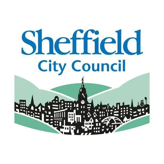 Logo of Sheffield City Council with a stylized cityscape silhouette.