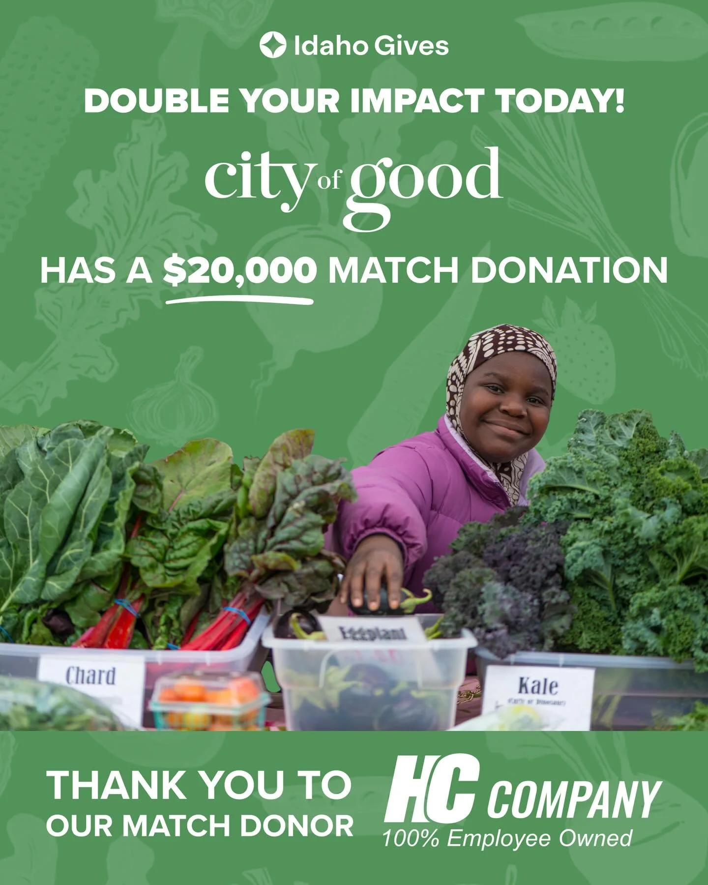 Today we have a $20K MATCH donation from @hccompany208 , and we need&nbsp;you&nbsp;with us as we push toward our goals. Share our work with your friends and family and let&rsquo;s keep the momentum going!
&nbsp;
On day 3 of @idahogives we are&nbsp;co