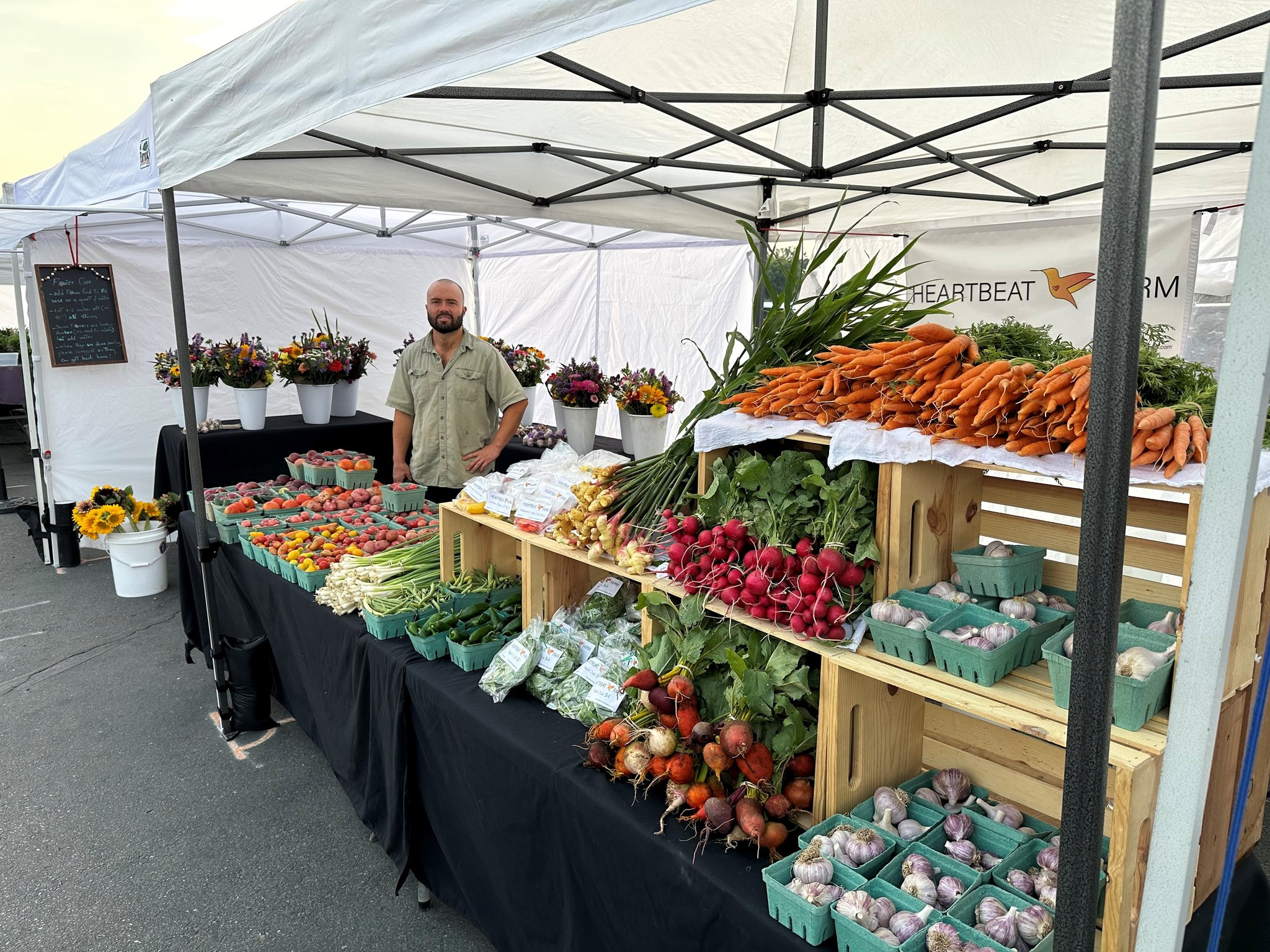 Heartbeat Farms Vendor booth