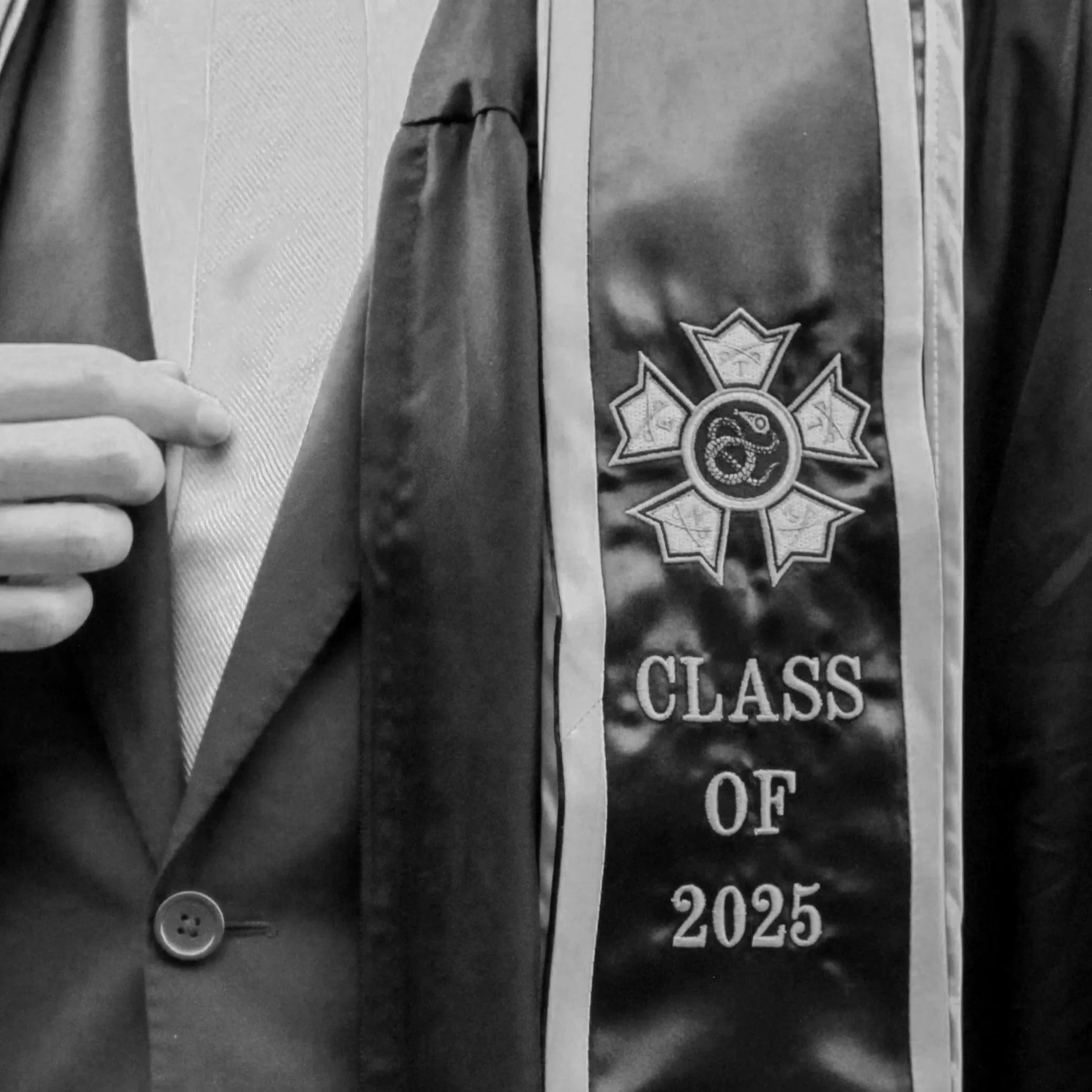 A sash from a 2025 college graduate