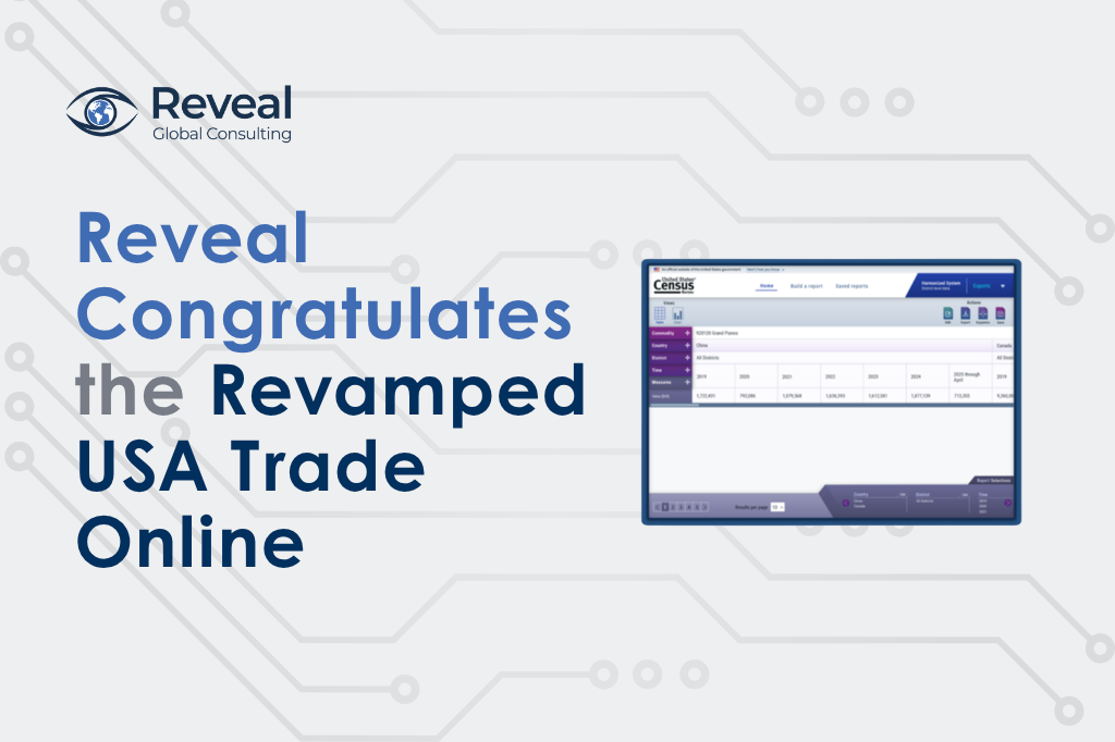 Reveal Congratulates the Revamped USA Trade Online