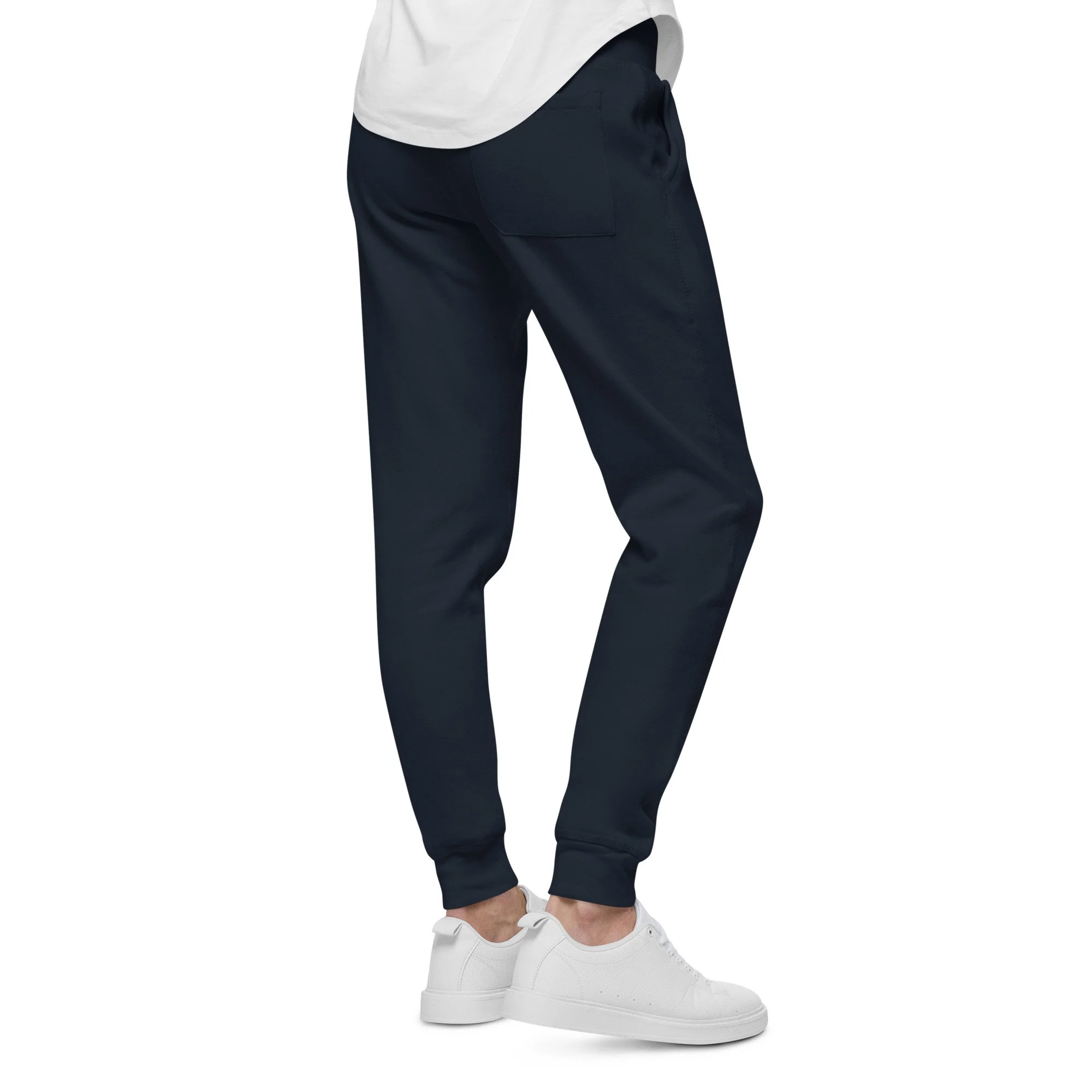 unisex-fleece-sweatpants-navy-blazer-back-6953542e4e9f3.jpg