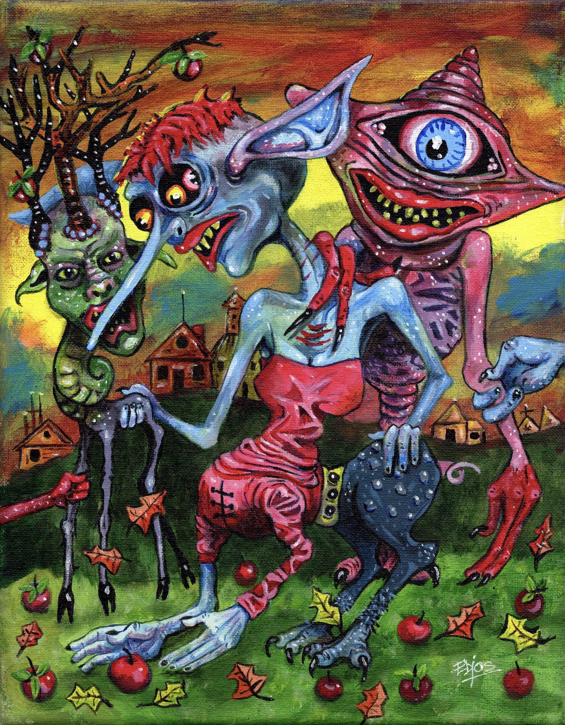 EDJOS #24
11" x 14" Acrylic on stretched canvas
2025