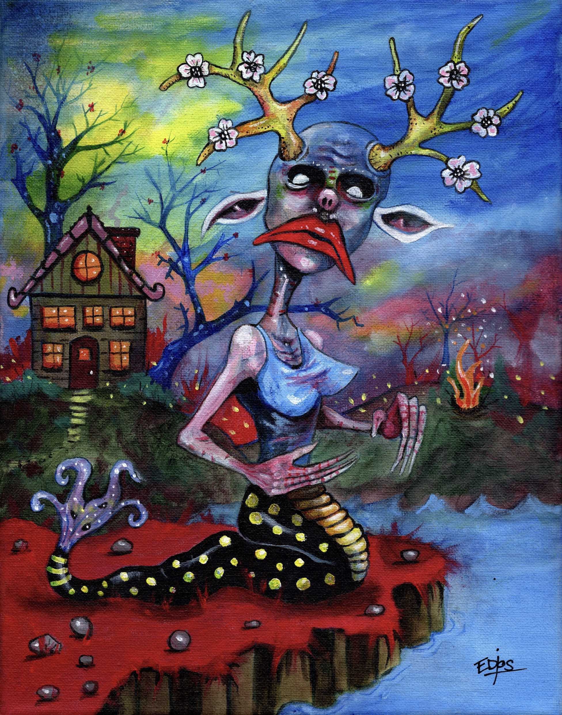 She Listens For The Screams Of Frogs