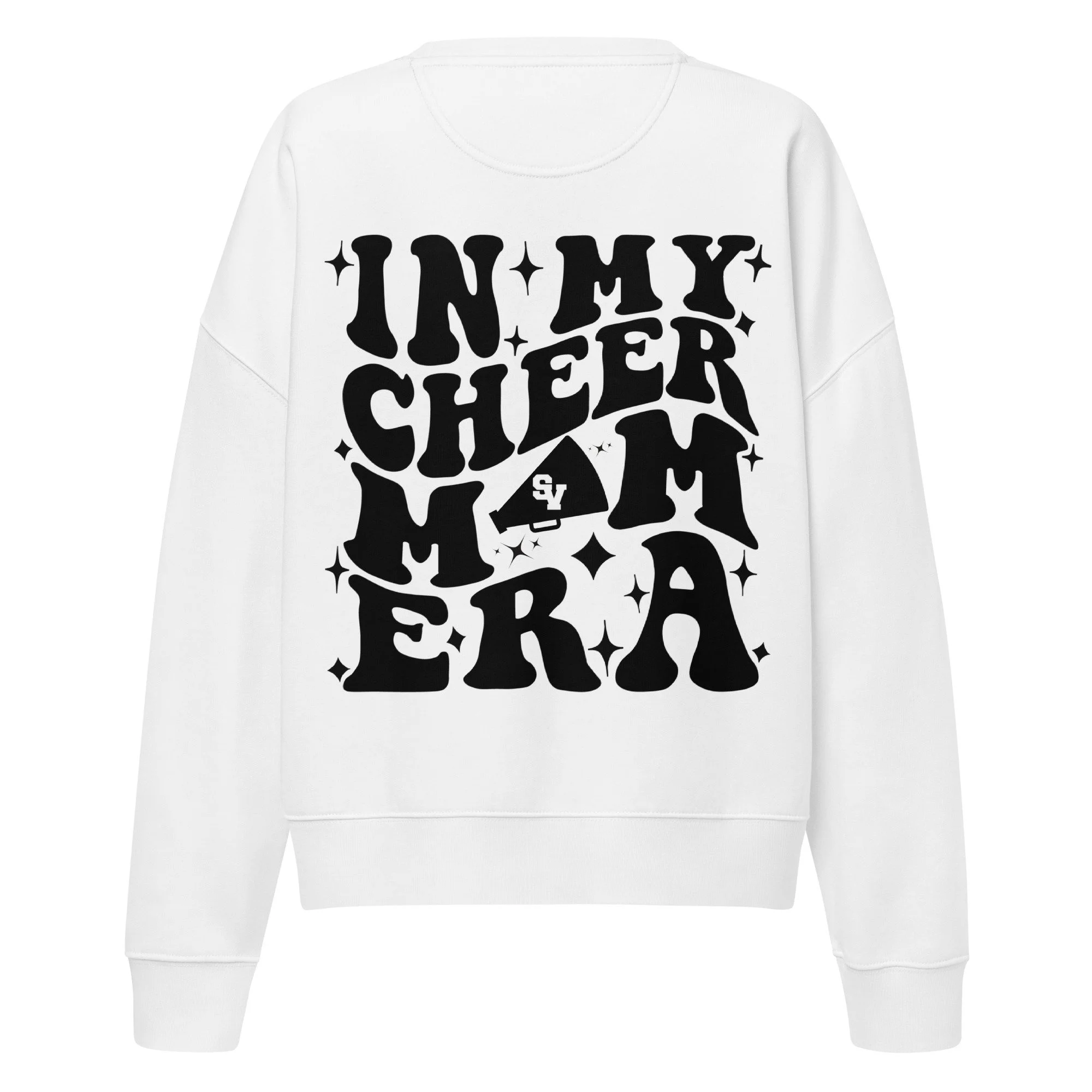 cheer mom era organic crew neck sweatshirt