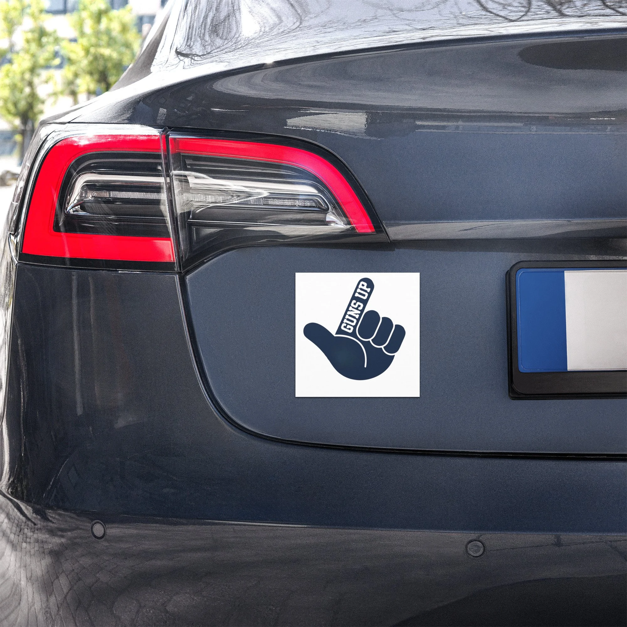 guns up car magnets