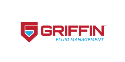 Griffin Fluid Management logo with red and blue icon