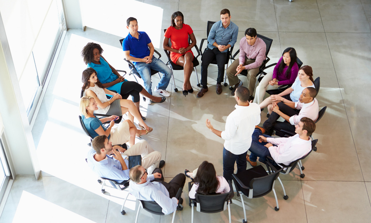 Executive leadership team meeting to align on culture, expectations, and hiring priorities before launching an executive search.