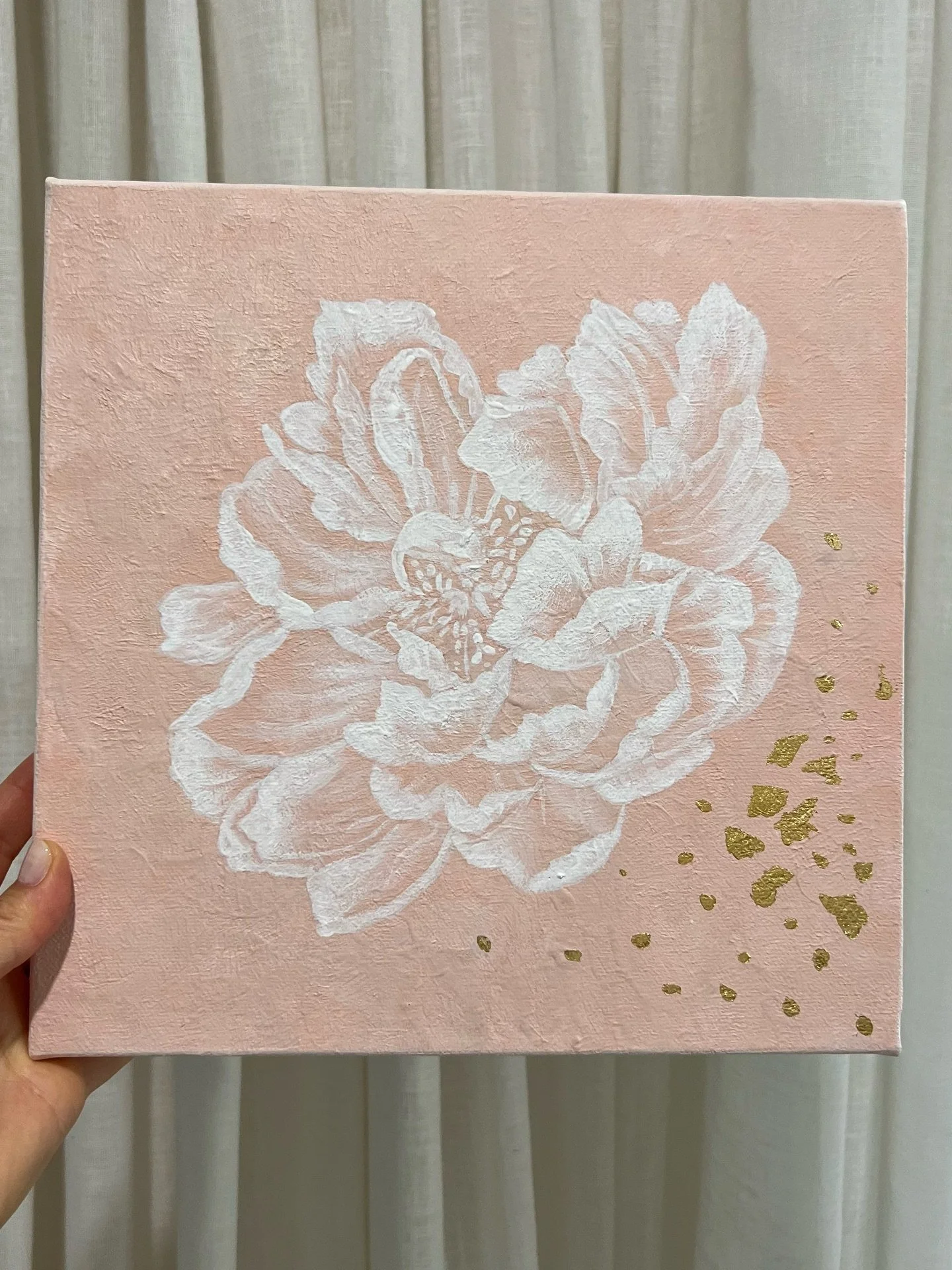 Day 3&hellip; a little piece that was fun to play around with some texture. Even added a little gold leafing (which I had never tried before) I have gone on to add more on another piece which has been challenging to say the least still not sure if th