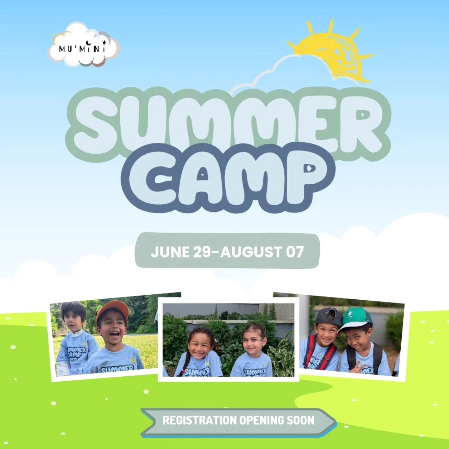 A summer inspired by the life of our beloved Prophet ﷺ 🤍

Join us at Mu&rsquo;mini Summer Camp as we explore the beauty of the Seerah through stories, activities, and unforgettable moments 🌿

📅 June 29 &ndash; August 07
📝 Registration opening soo