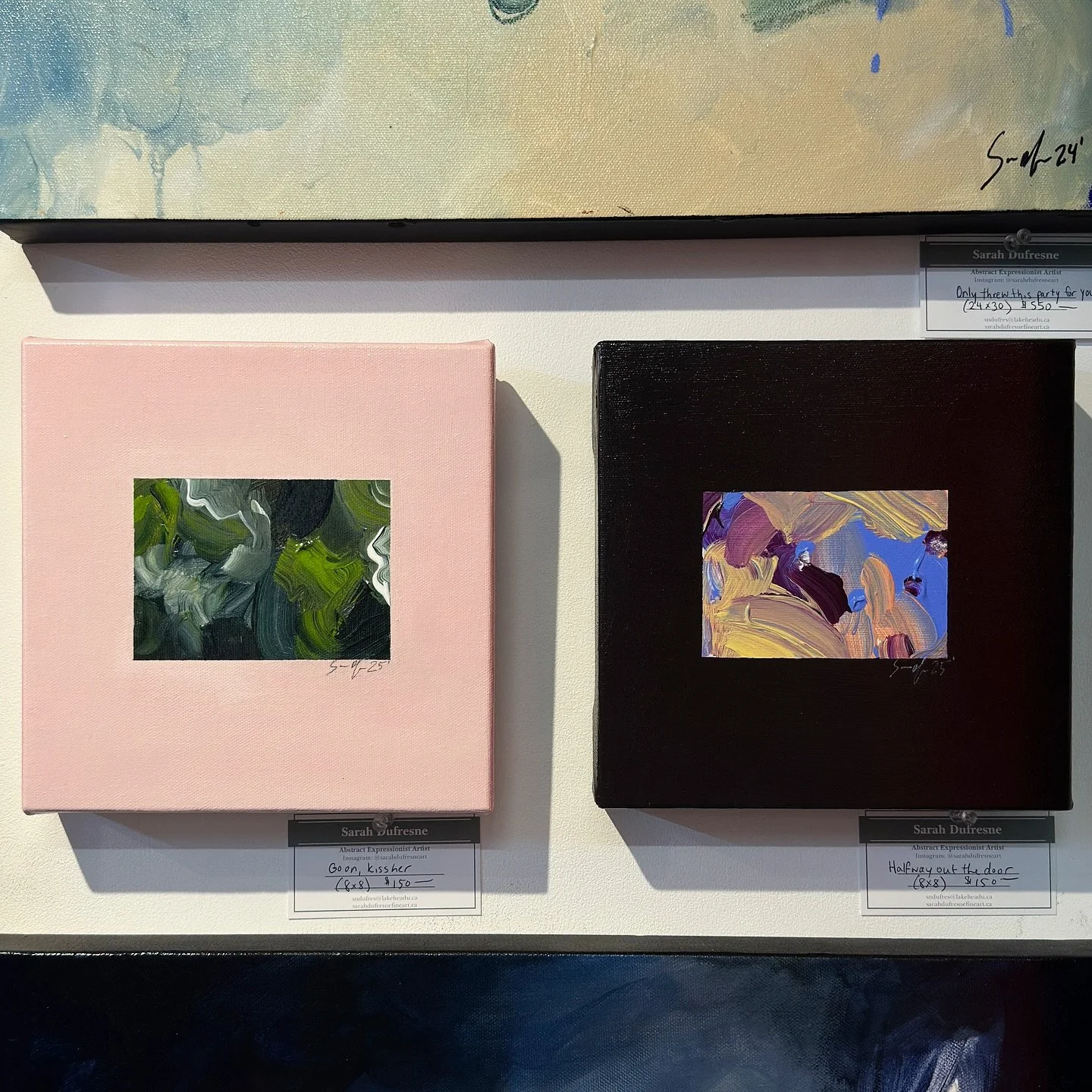 SOLD🔴

I wanted these pieces to have their moment before I start posting available works from the culture crawl. Thank you to the buyers! 🫶