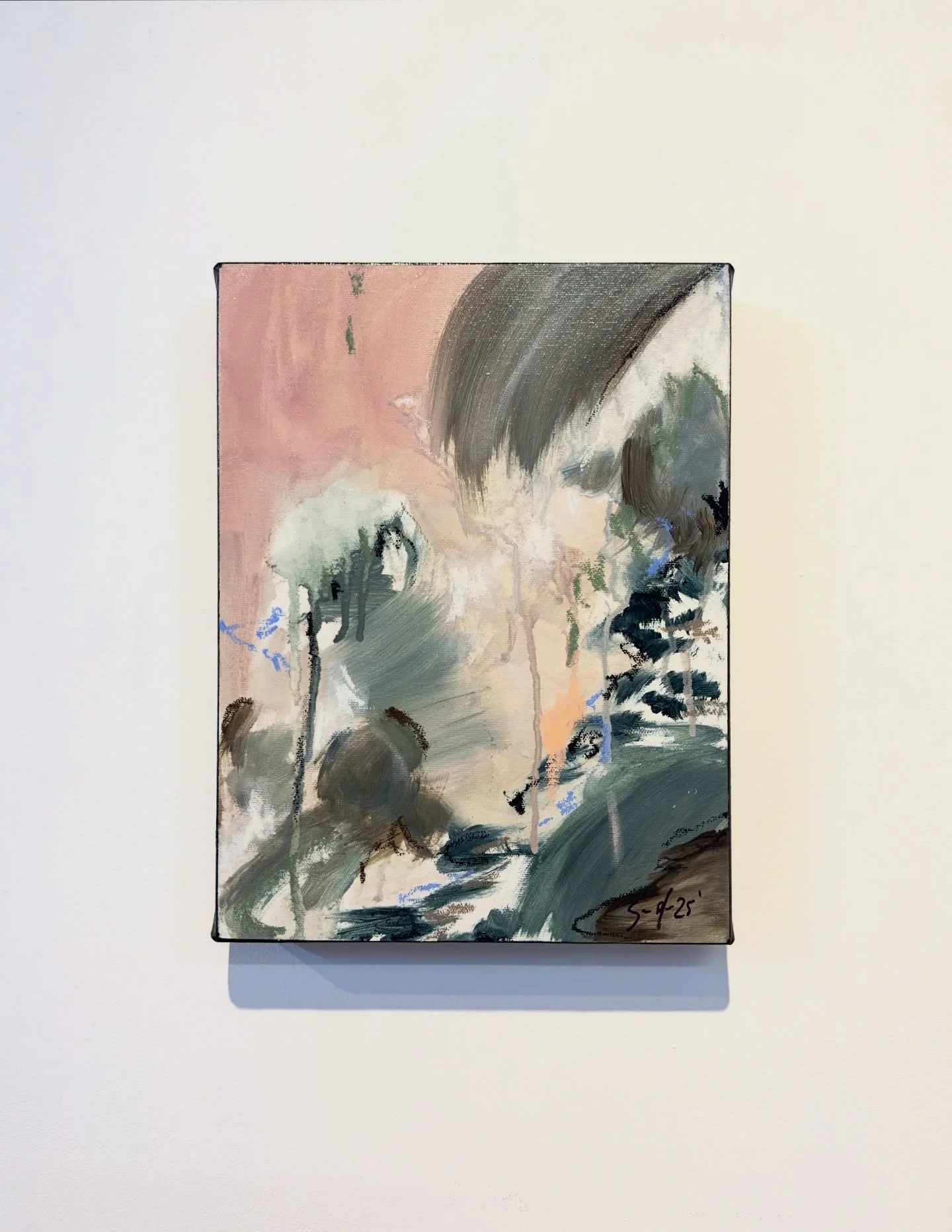 Never feeling like I&rsquo;m all the way home. 
9x12 
$195  Available for purchase 🌾