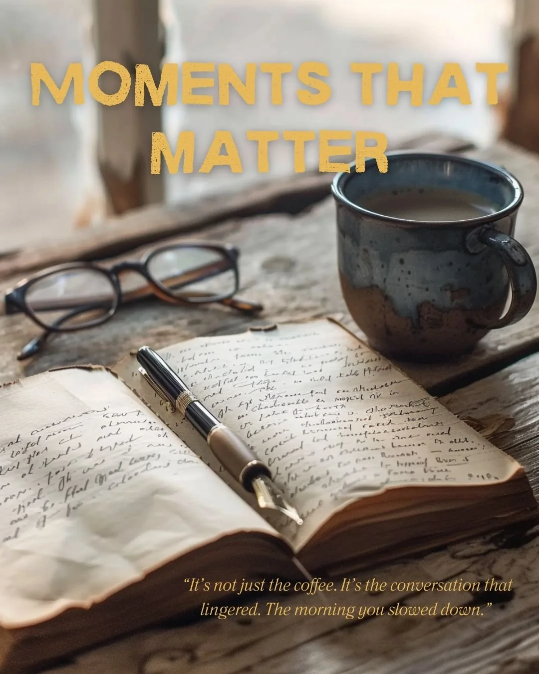 Some cups are rushed.
Others are remembered.

Not always because they were the best cup of coffee.
But because of who we were with.
Because the morning light landed just right.
Because, for a moment, everything felt still.

The ones that sit beside q