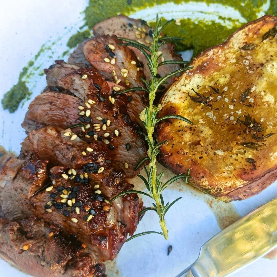 🔥 New dish on our evening Menu
Our talented chefs created this beauty for Savour Northland, and it was too good not to keep.

Roasted sumac-marinated lamb rump with tempura rosemary, kawakawa salsa verde, pomegranate molasses, and roasted red kumara