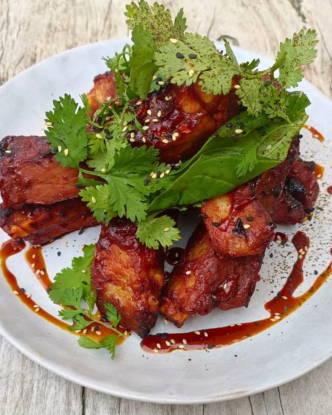 🔥 SPICY KOREAN PORK RIBS 🔥

Korean BBQ glaze, house sweet soy, Asian herbs.
Sticky, spicy, seriously moreish, the ultimate after-work bite.

And what goes best with spicy ribs?
🍸 HAPPY HOUR, EVERY DAY 🍸
12&ndash;3pm &amp; 5&ndash;6pm

House Wine
