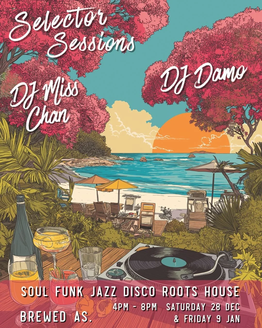Sunday Sessions... kicking off summer at Brewed As ☀️🎶

Christmas is done. The year&rsquo;s winding down.
Now it&rsquo;s time to settle into summer properly.

Join us Sunday 28th December, 4&ndash;8pm 
A relaxed, end-of-year hang built around great 