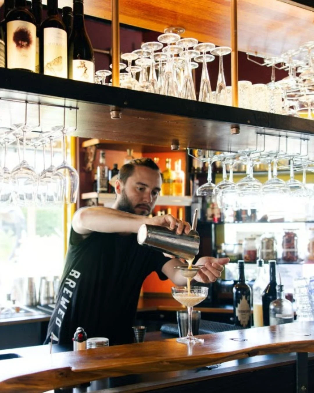 Our manager Tony. Tasting. Tweaking. Nailing it 🍸

Open tonight from 5pm till late.
Stormy days felt like the right excuse for happy hour all night this Tuesday evening