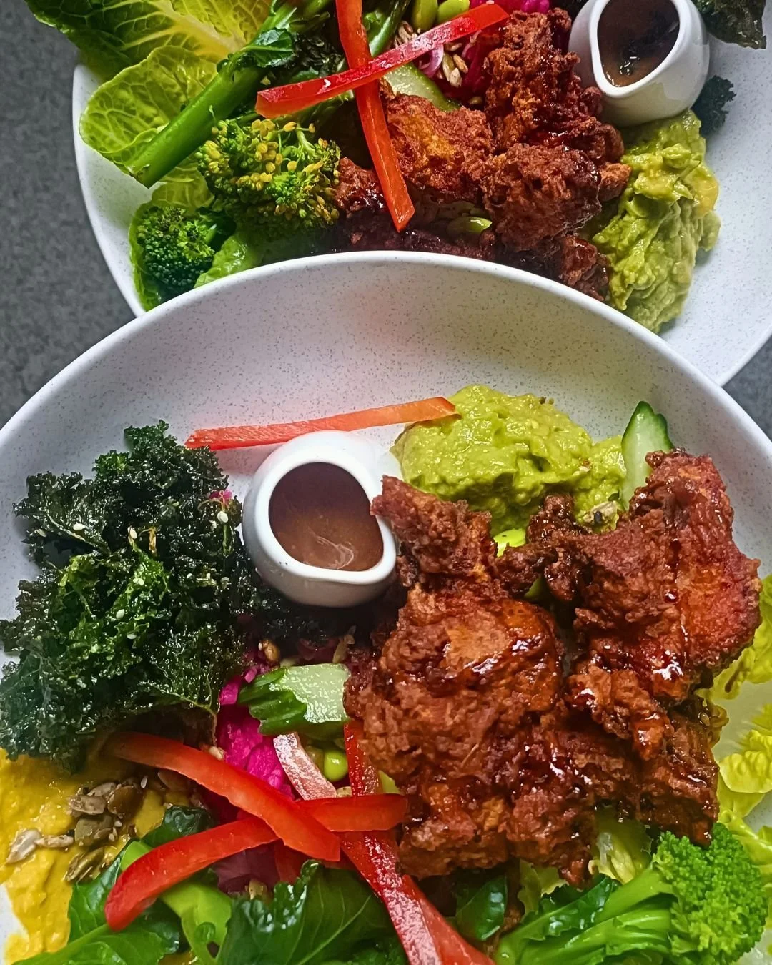 Brewed Bowl + fried chicken.
One of our menu favourites!
Hard to go past breakfast or lunch