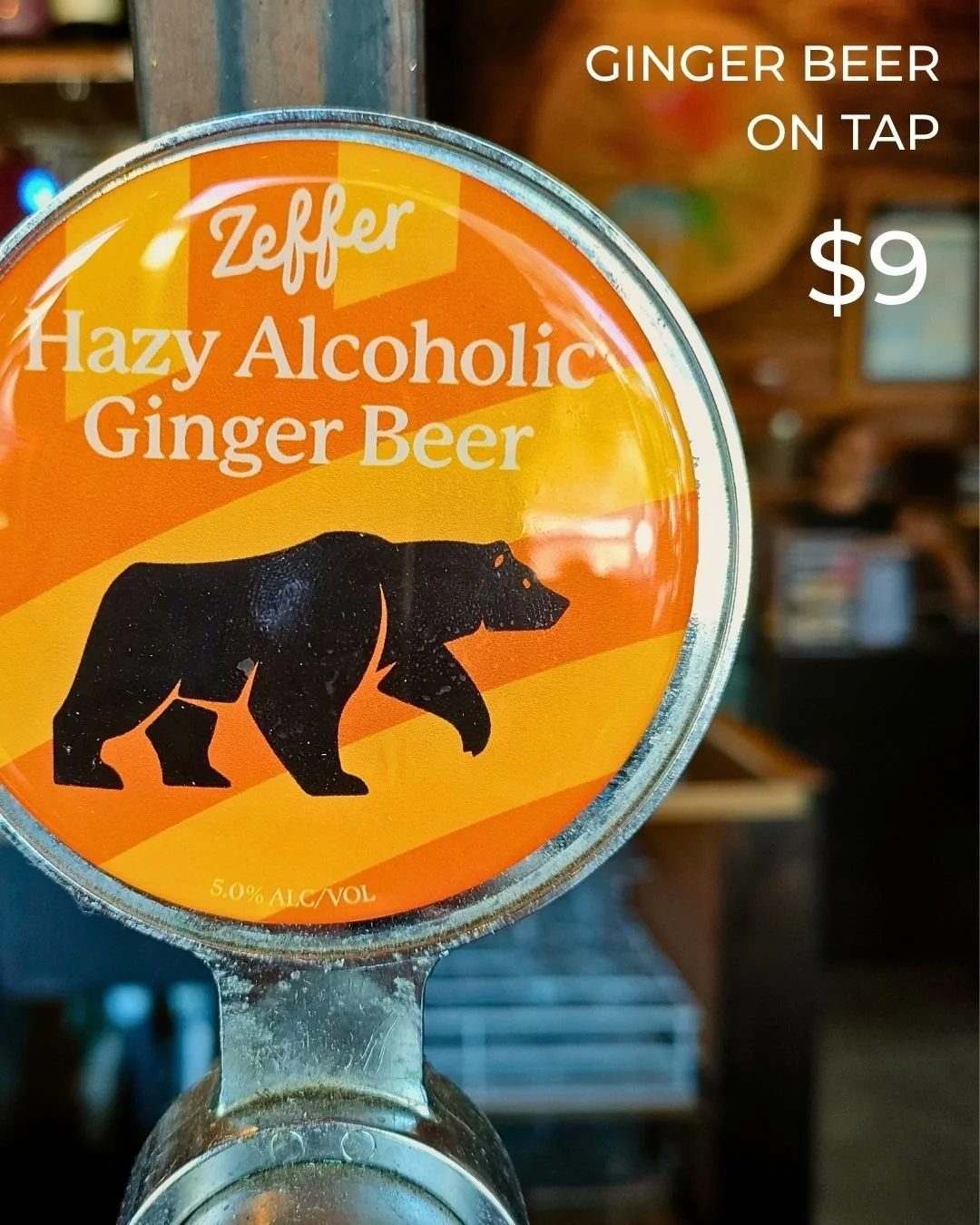 Zeffer Hazy Ginger Beer on tap now $9 We're clearing the way for our new winter menu,  so get in and grab one while you can.