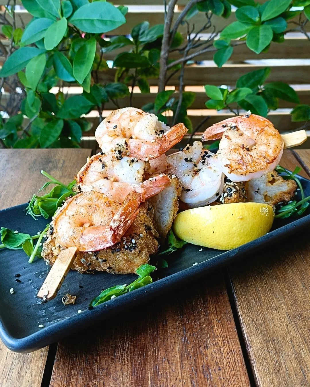 New on the evening menu tonight
Chargrilled prawn skewers, soft furikake sourdough croutons, pea shoots, saffron lemon aioli.
Smoky, tender, bright. Everything a share plate should be.
Evening service Wednesday&ndash;Saturday from 5.30pm
📍 Mangawhai