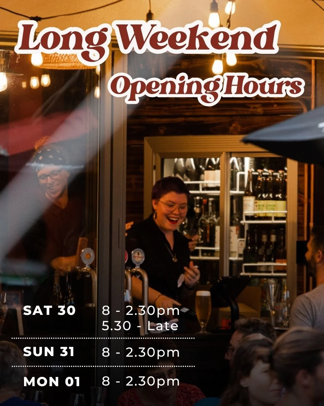 Long weekend in Mangawhai? 
You know where we are.