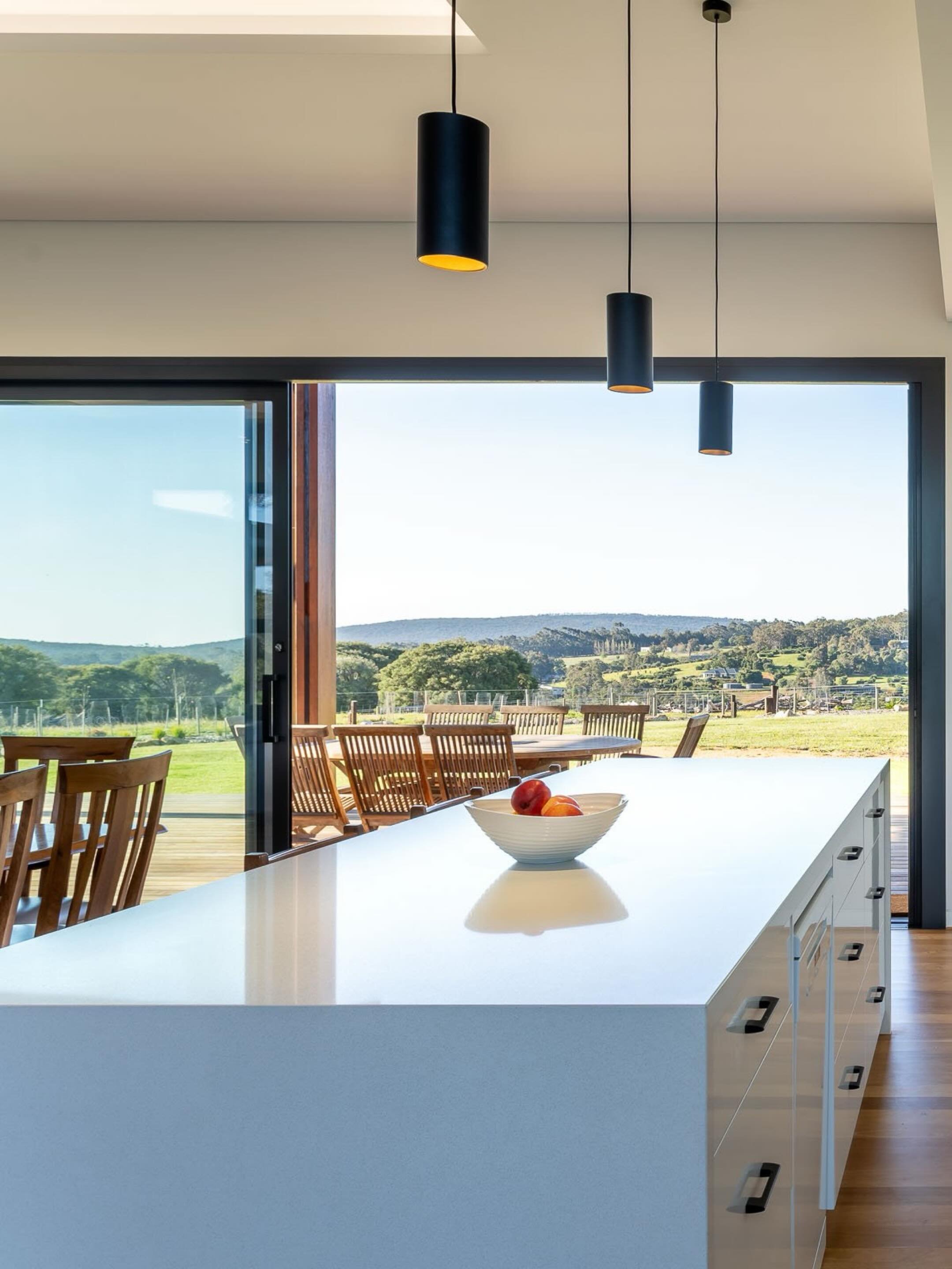 Set in Yallingup&rsquo;s rolling rural landscape, this custom home is designed to celebrate wide open views and earthy textures. From the living areas to the bedrooms, expansive glazing ensures the natural beauty of the surroundings is always front a