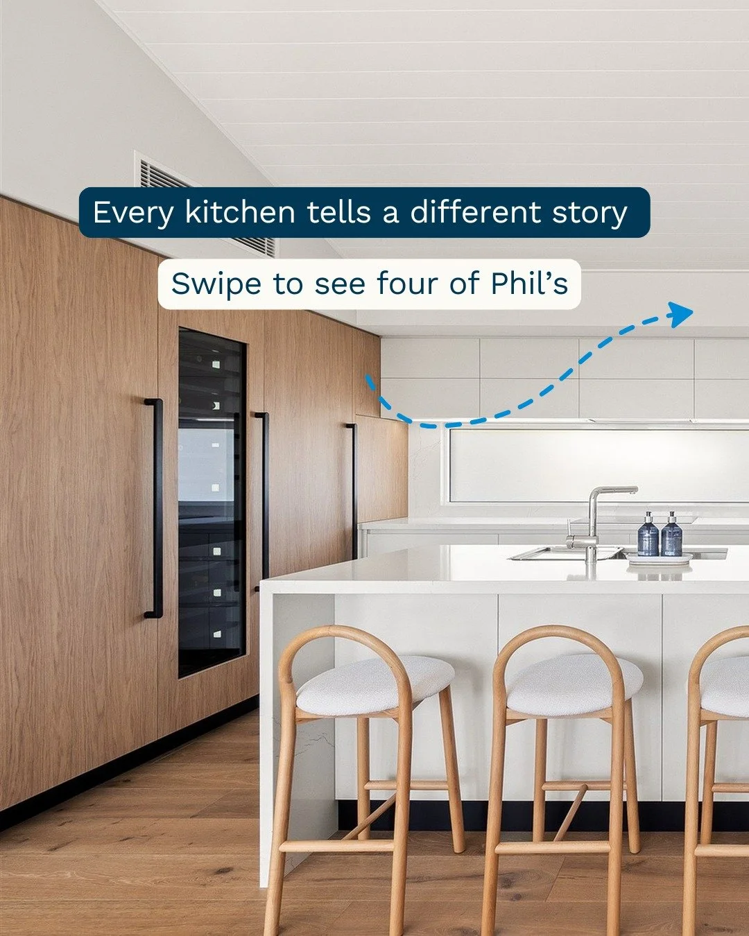 Every kitchen tells a different story.
The joinery, the benchtop, the way the cabinetry meets the ceiling. These are the details that separate a custom kitchen from a standard one. Every finish considered, every junction built to last.

This is what 