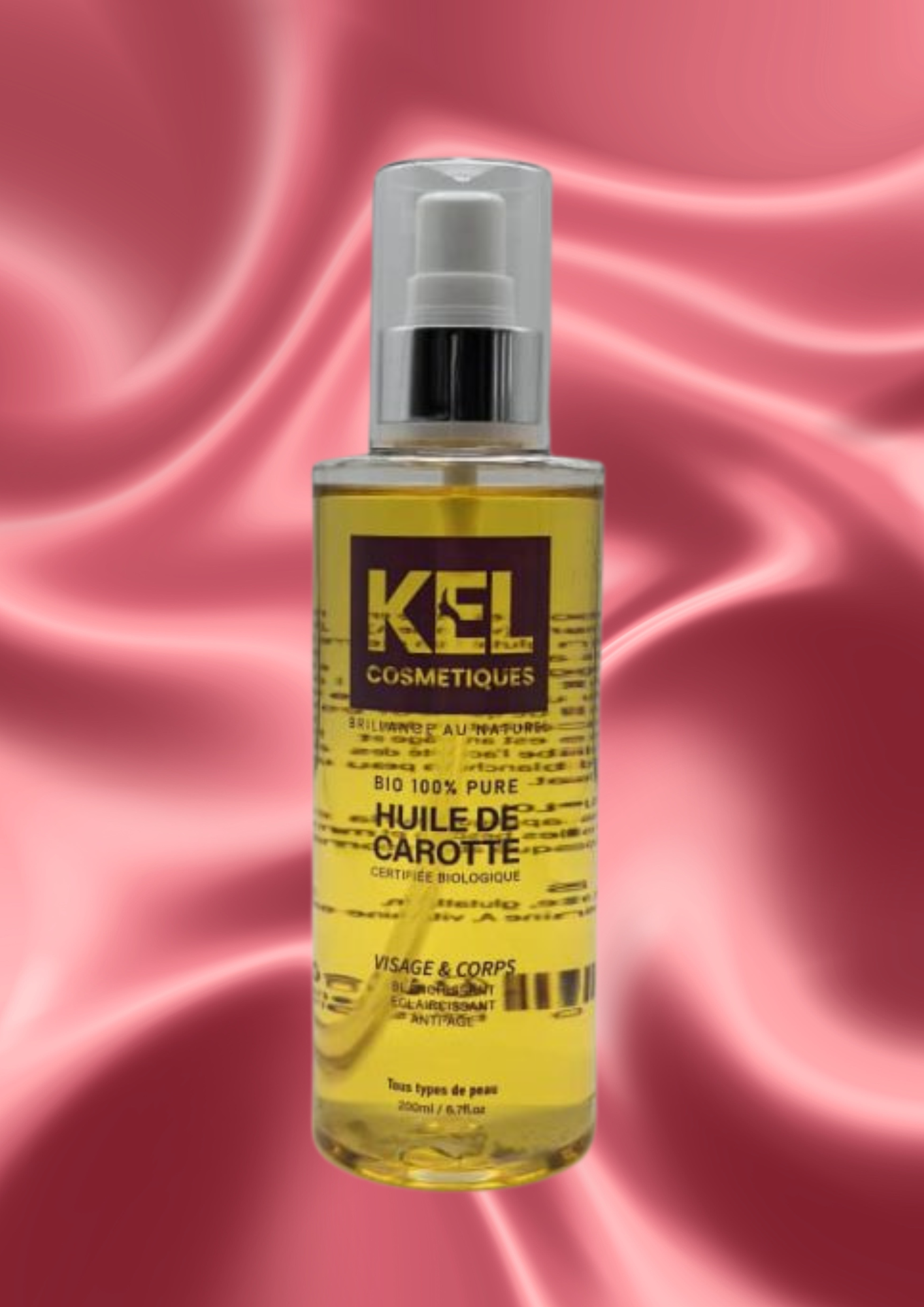 Huile de carotte - Certifiée biologique- BIO 100% PURE