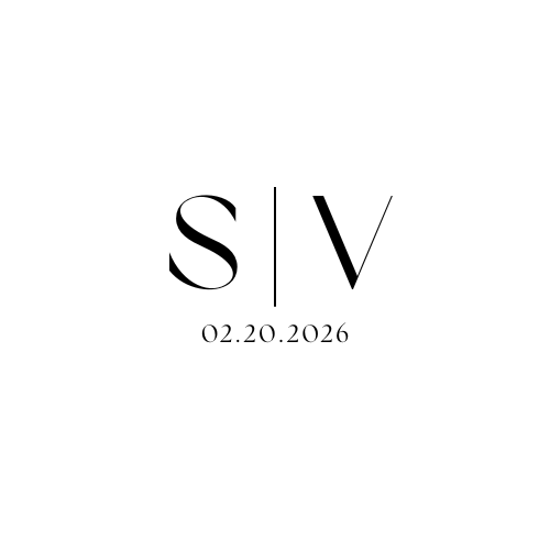 Black stylized letter S and V separated by a vertical line, with the date 02.20.2026 below.