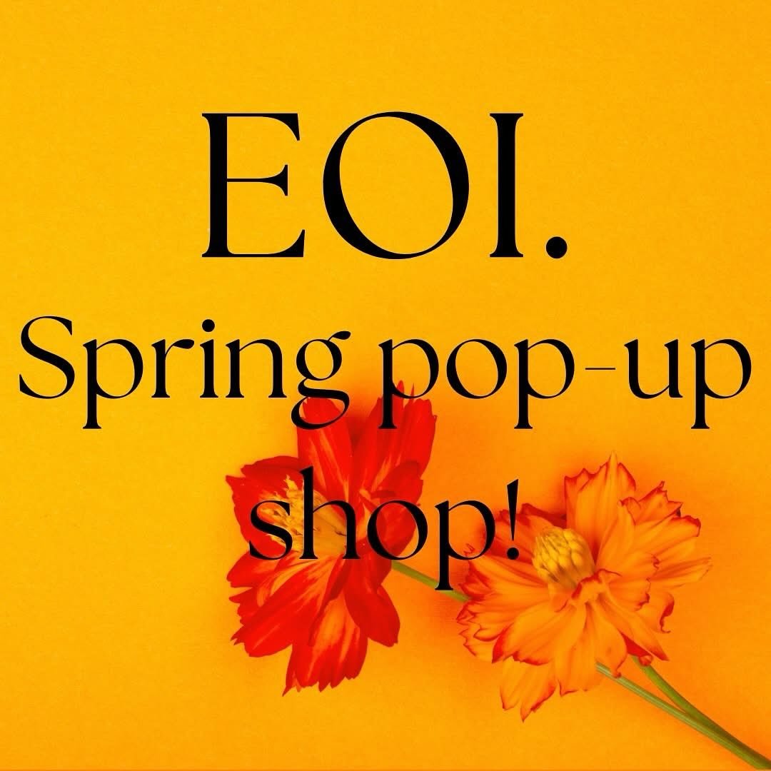 🌸 SPRING POP-UP MARKET – EXPRESSION OF INTEREST NOW OPEN! 🌸
Our Mother’s Day Pop-Up was a blooming success, so we’re bringing the magic back—this time with a spring twist!
Think colour, freshness, and that pop of joy that