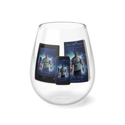 A clear glass with electronic devices inside, displaying a promotional image for the movie 'Bloodshot'.