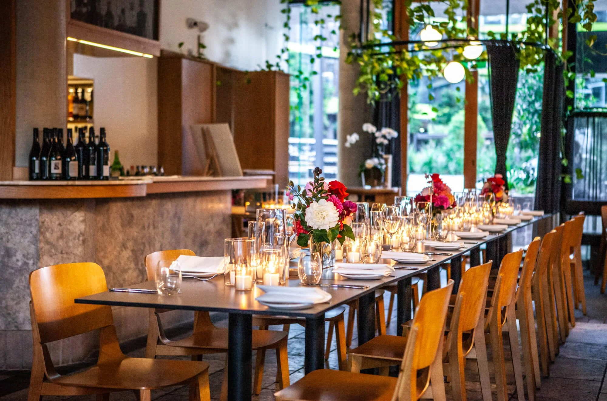 Photo of Corporate event venue in Newstead with elegant dining setup for up to 75 guests.