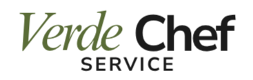 Verde Chef Service logo with green and black text on a white background.