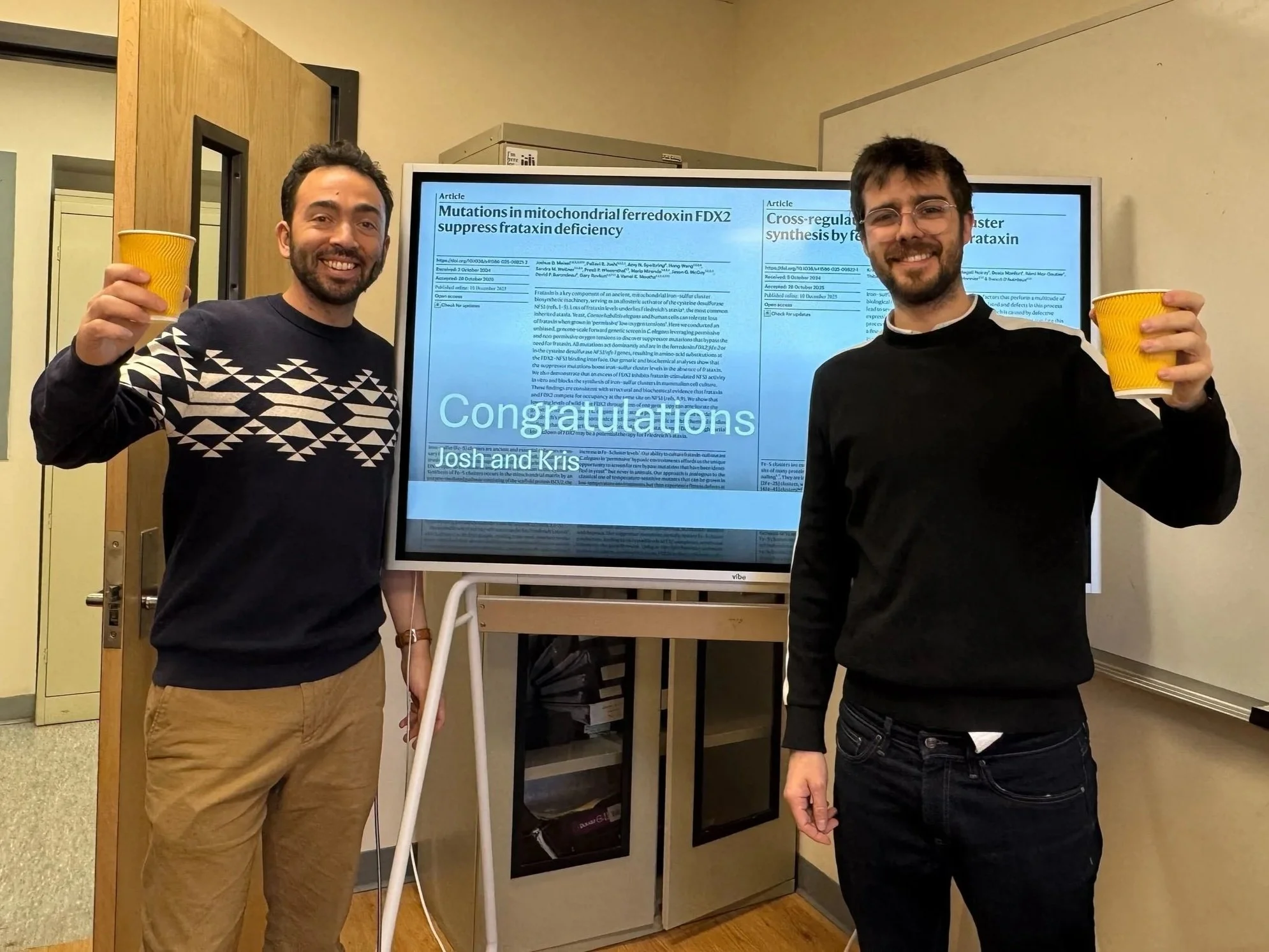 Back-to-back paper celebration