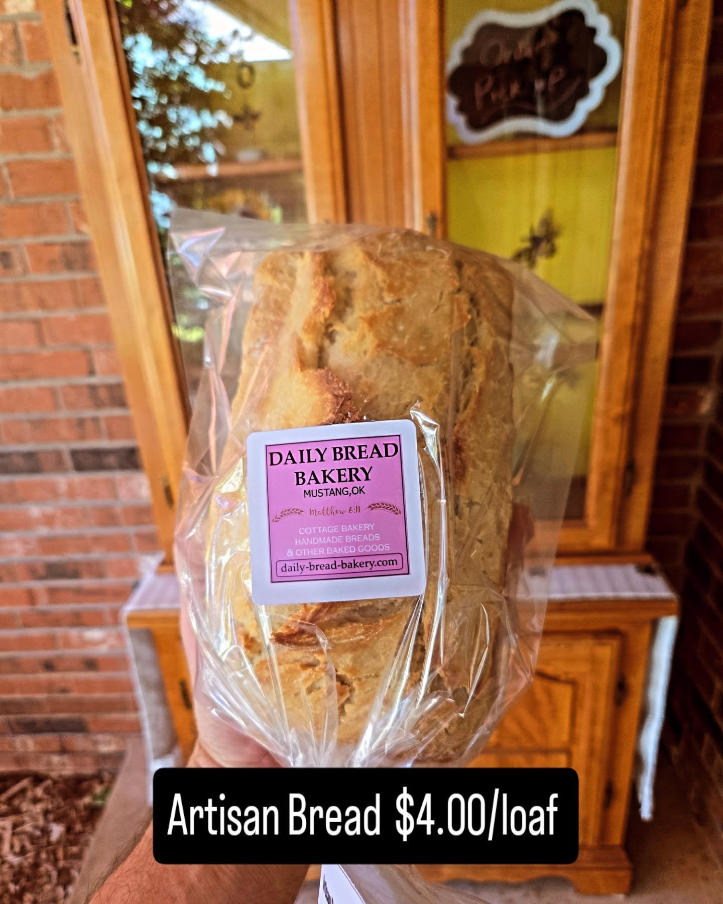 Artisan Bread 🍞  now available on our website.
📍pickup local in Mustang,OK