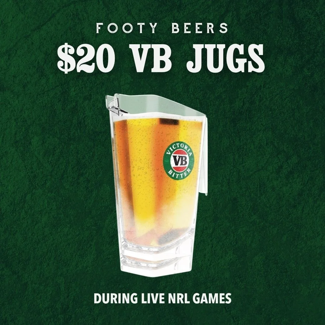  $20 JUGS FOR FOOTY