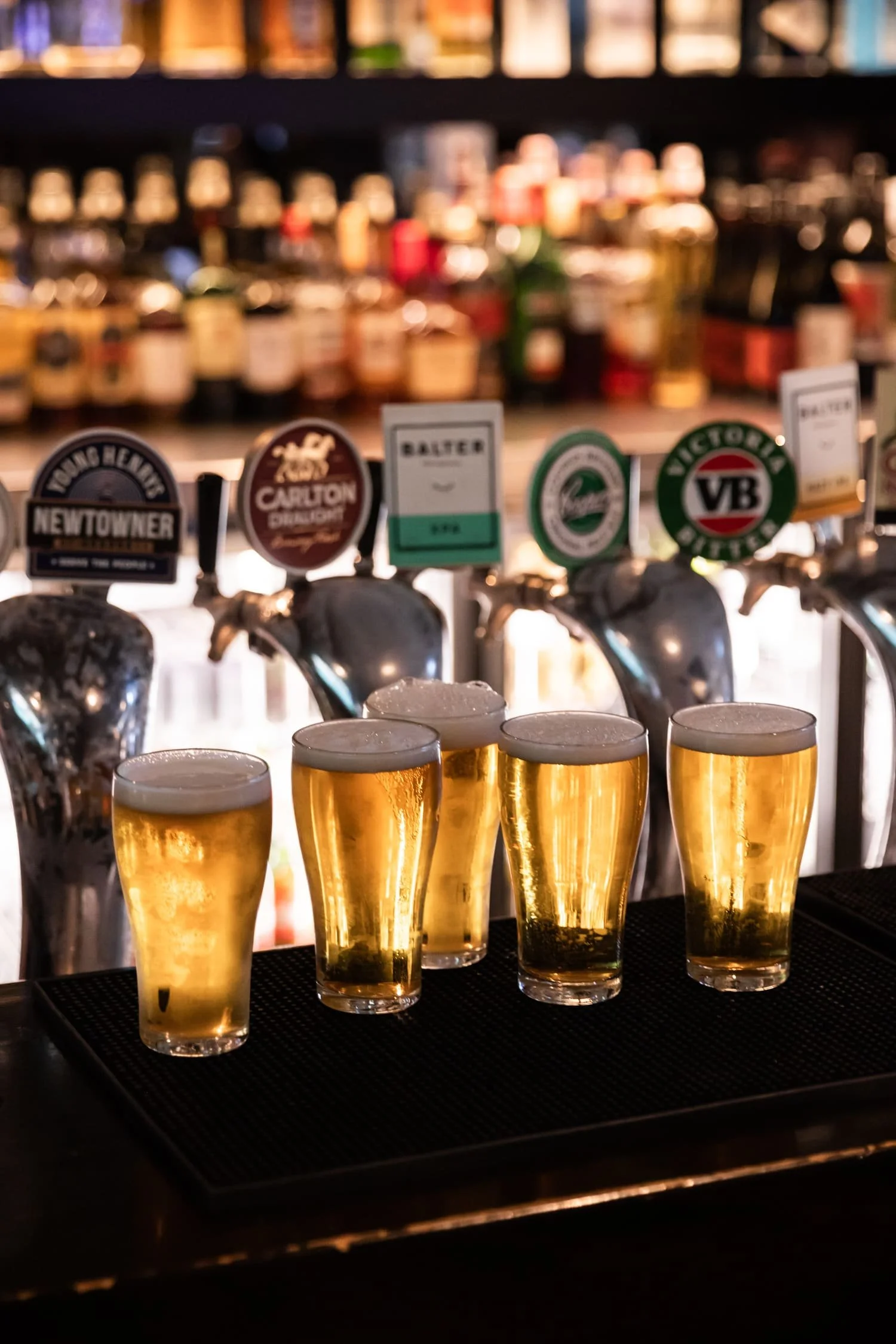 St Leonards Tav beers on bar.jpg